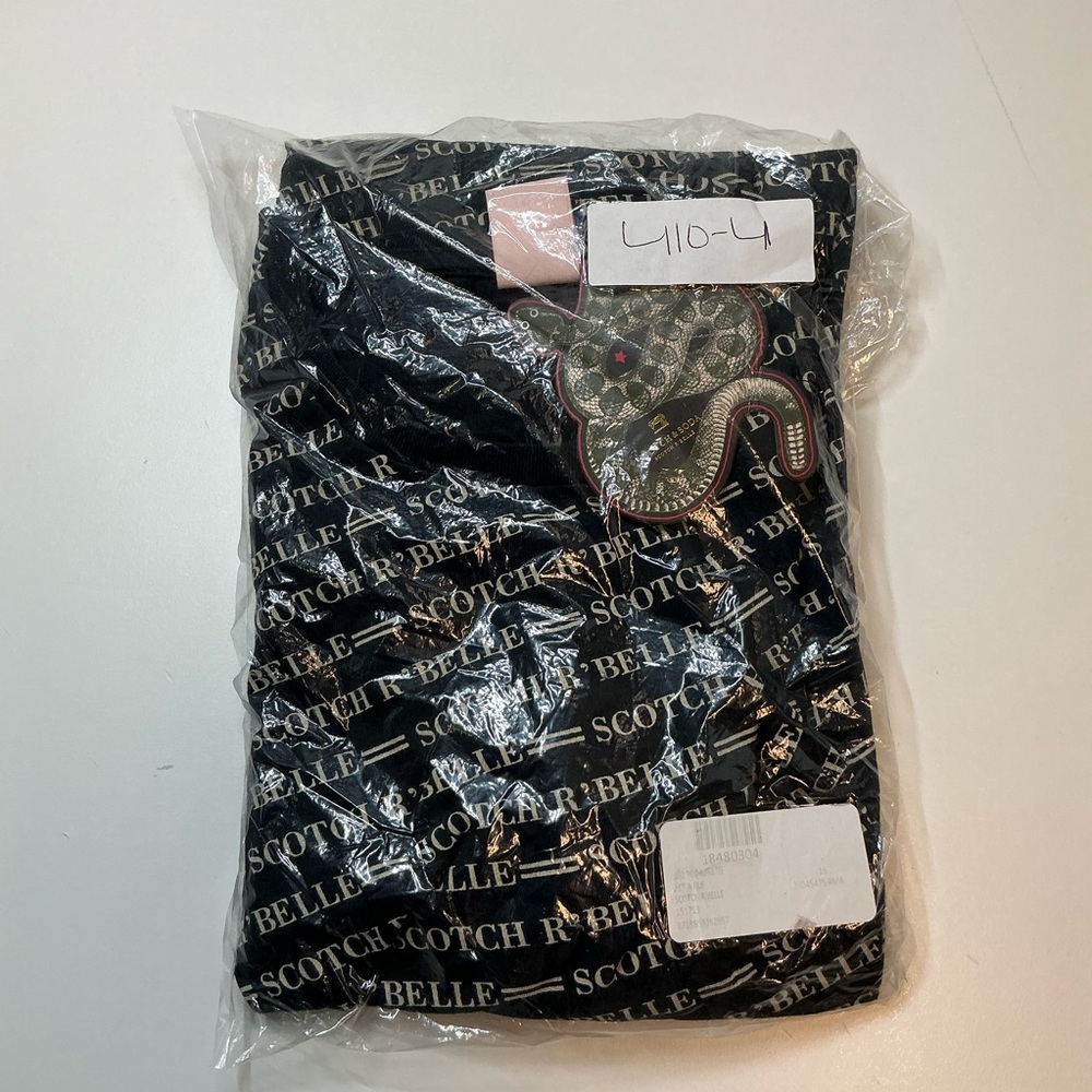 SCOTCH R'Belle NWT Logo Print Ruffle Tee Kids 16 - Picture 3 of 3